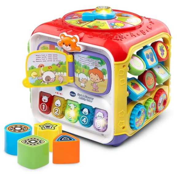 Entertainment! Interactive Sort Discovery Cube: Helps Developmental Milestones - Picture 3 of 9